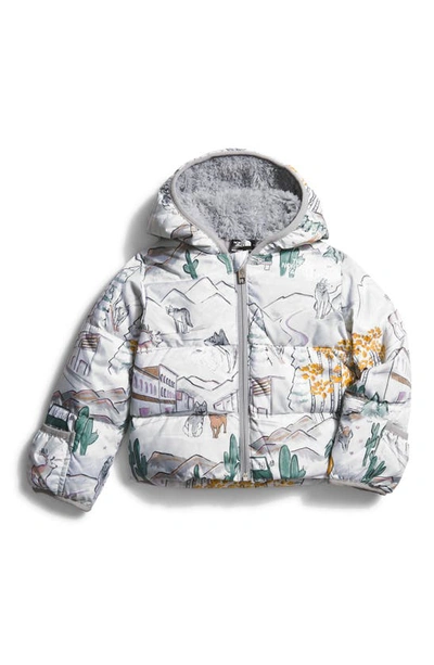 The North Face Babies' North 600 Fill Power Down Jacket In Tnf White Like A Wolf Print