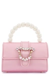 Sophia Webster Margaux Imitation Pearl Top Handle Bag In Blossom Pink