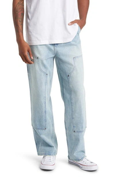 Elwood Relaxed Fit Denim Carpenter Pants In Light Indigo