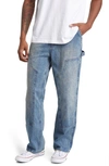 Elwood Relaxed Fit Denim Carpenter Pants In Dirty Wash
