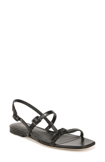 Veronica Beard Malinda Slingback Sandal In Black Leather