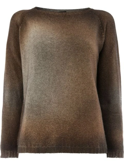 Avant Toi Overdyed Sweater In Brown