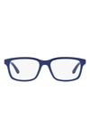 Dolce & Gabbana 48mm Rectangular Optical Glasses In Blue