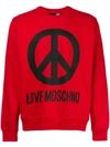 Love Moschino Logo Long In Red