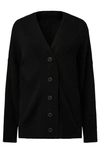 Weworewhat Oversize Cable Knit Cardigan In Black