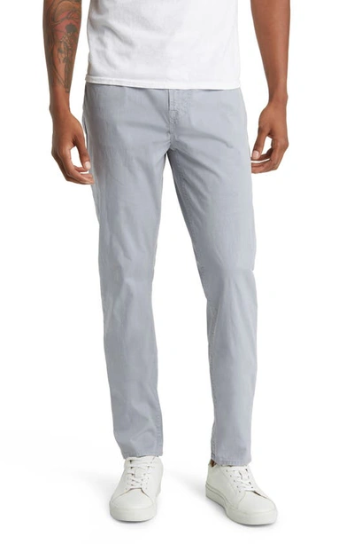 7 For All Mankind Adrien Slim Fit Five-pocket Airweft Twill Pants In Cold Gin