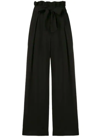Forte Forte Belted Wide-legged Trousers - Black