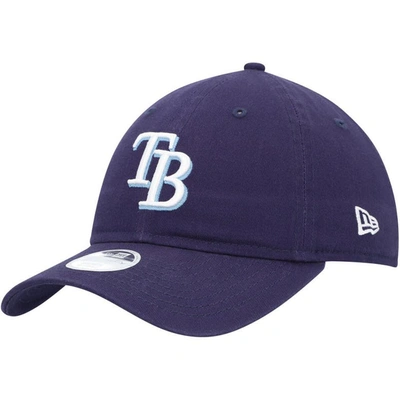 New Era Navy Tampa Bay Rays Team Logo Core Classic 9twenty Adjustable Hat