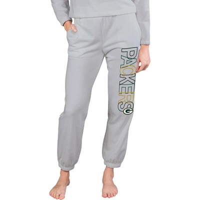 Concepts Sport Gray Green Bay Packers Sunray French Terry Pants