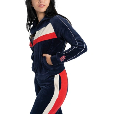 Lusso Navy St. Louis Cardinals Nixie Raglan Full-zip Jacket