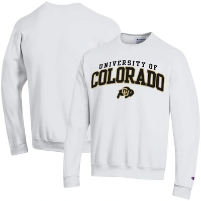 Champion White Colorado Buffaloes Property Of Powerblend Pullover Sweatshirt