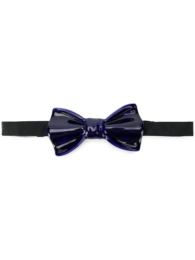 Cor Sine Labe Doli Metallic Bow Tie - Blue