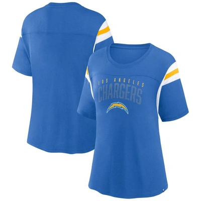 Fanatics Branded Powder Blue Los Angeles Chargers Classic Rhinestone T-shirt