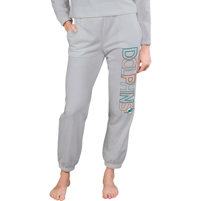 Concepts Sport Gray Miami Dolphins Sunray French Terry Pants