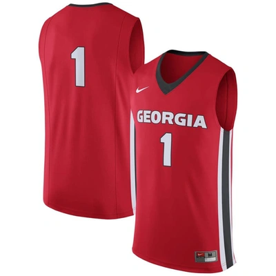 Nike Georgia Road  Men's College Basketball Replica Jersey In Red