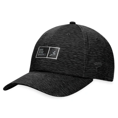 Fanatics Branded  Black San Jose Sharks Authentic Pro Road Adjustable Hat