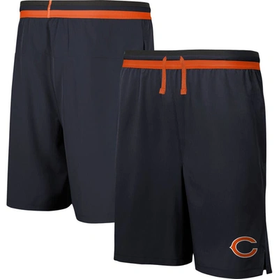 Outerstuff Navy Chicago Bears Cool Down Tri-color Elastic Training Shorts