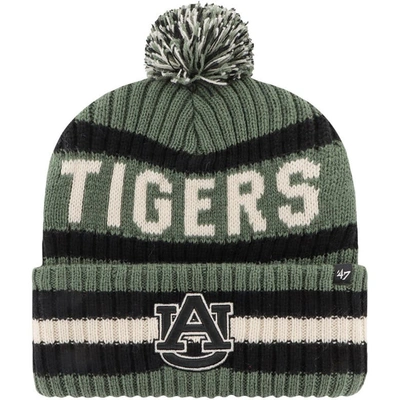 47 ' Green Auburn Tigers Oht Military Appreciation Bering Cuffed Knit Hat With Pom