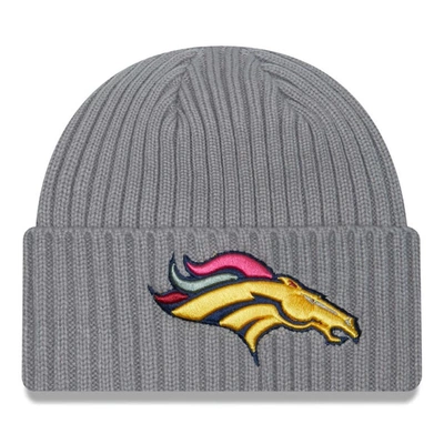 New Era Grey Denver Broncos Colour Pack Multi Cuffed Knit Hat