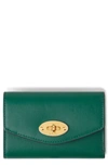 Mulberry Darley Folded Leather Wallet In Malachite