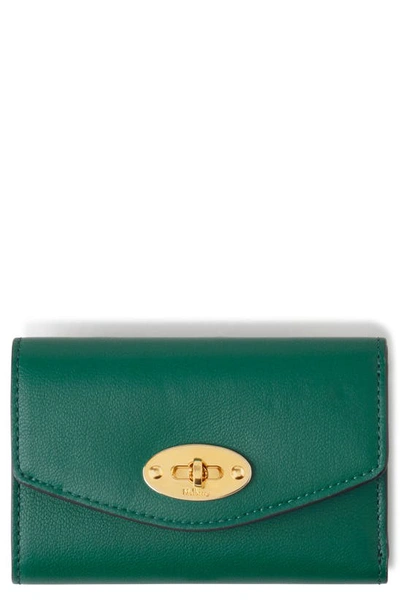 Mulberry Darley Folded Leather Wallet In Malachite