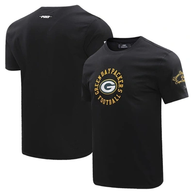 Pro Standard Black Green Bay Packers Hybrid T-shirt