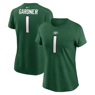 Nike Women's  Sauce Gardner Green New York Jets Player Name And Number T-shirt