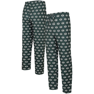 Concepts Sport Green Green Bay Packers Gauge Allover Print Knit Pants
