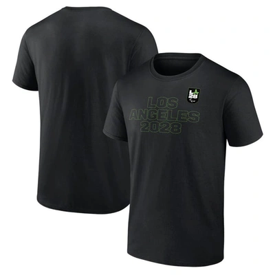 Fanatics Branded Black La28 Summer Paralympic Games Neon Outline T-shirt