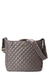 Mz Wallace Parker Quilted Nylon Crossbody Bag In Magnet
