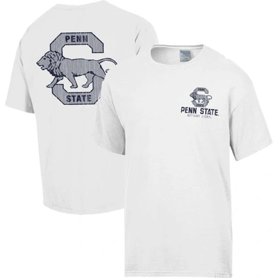 Comfort Wash White Penn State Nittany Lions Vintage Logo T-shirt