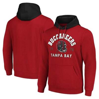 G-iii Sports By Carl Banks Red Tampa Bay Buccaneers Colorblock Pullover Hoodie