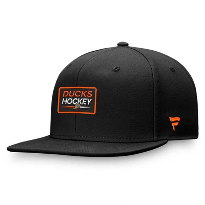 Fanatics Branded  Black Anaheim Ducks Authentic Pro Prime Snapback Hat
