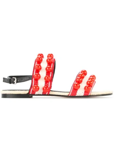 Mara & Mine Renata Sandals In Red