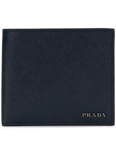 Prada Billfold Wallet - Blue In Blue