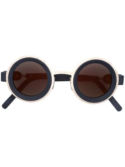 Kuboraum Round Frame Sunglasses In Black