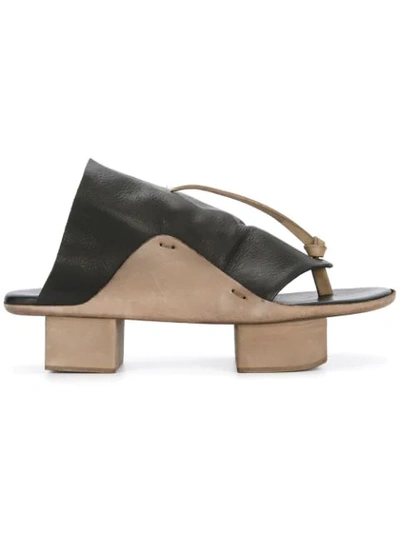 Uma Wang Opanca Sandals In Black