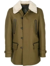 Belstaff Classic Button Coat In Brown