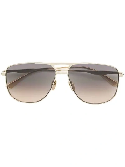 Gucci Pilot-frame Sunglasses In Metallic