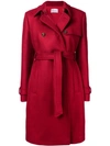 Red Valentino Belted Empire Line Coat