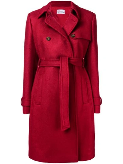 Red Valentino Belted Empire Line Coat