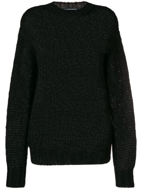 Prada Chunky Sweater In Black | ModeSens