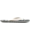 Diesel Camouflage Print Flip Flops In White