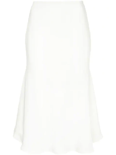 Maggie Marilyn Flared Midi Skirt In White