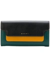 Marni Rectangular Flapped Purse In Black