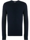 Al Duca D'aosta Rib Knit Fitted Sweater In Blue