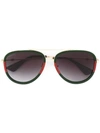 Gucci Pilot-frame Sunglasses In Green