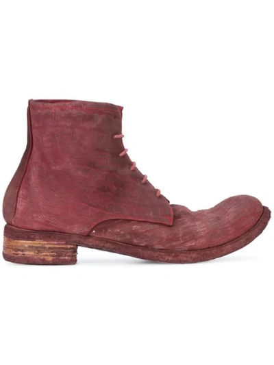 A Diciannoveventitre Culatta Ankle Boots - Red