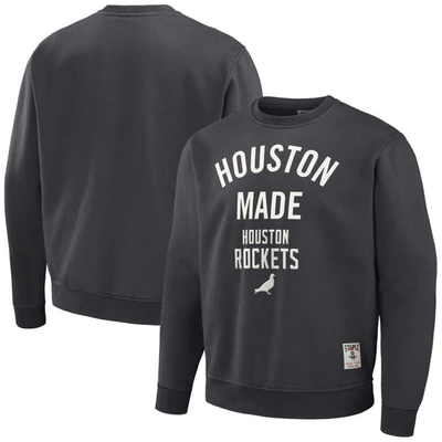 Staple Nba X  Anthracite Houston Rockets Plush Pullover Sweatshirt