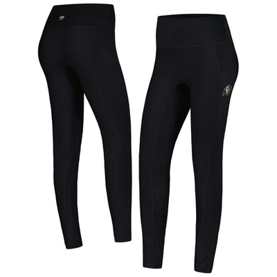 Kadyluxe Black Colorado Buffaloes 7/8 Mixed Media Pocket Ileggings